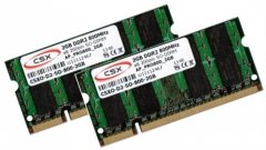 2x 2GB = 4GB KIT DDR2 800 Mhz PC2-6400 SO-DIMM