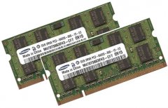 2x 2GB = 4GB KIT DDR2 800 Mhz PC2-6400 SO-DIMM