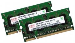 2x 1GB = 2GB KIT DDR2 667 Mhz PC2-5300 SO-DIMM