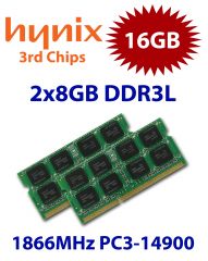 2x 8GB = 16GB KIT DDR3L RAM 1866 Mhz PC3-14900 SO-DIMM