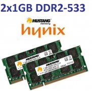 2x 1GB = 2GB DDR2 RAM 533 Mhz PC2-4200 SO-DIMM
