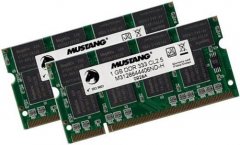 2x 1GB = 2GB DDR RAM 333 Mhz PC-2700 SO-DIMM
