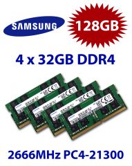 4x 32GB = 128GB KIT DDR4 RAM PC4-21300 2666MHz SO-DIMM