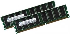 2x 1GB = 2GB KIT DDR RAM 400MHz PC-3200 DIMM