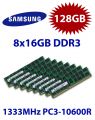 8x 16GB = 128GB KIT DDR3 RAM 1333 Mhz PC3-10600R ECC REG DIMM
