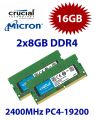 2x 8GB = 16GB KIT DDR4 RAM PC4-19200 2400MHz SO-DIMM